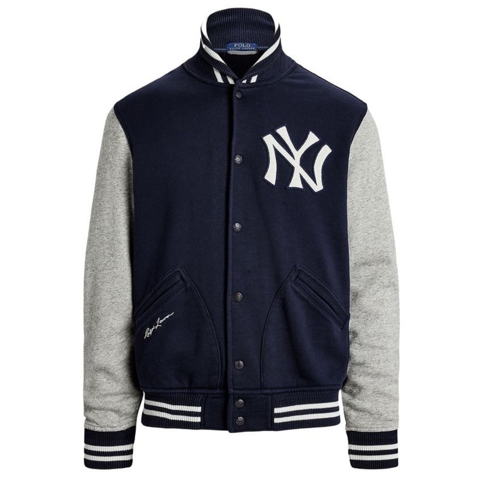 Polo Ralph Lauren x New York NY Yankees Men's Large Varsity Jacket Full-Snap